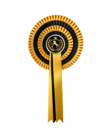 Gold Siyah 4 Sıralı binicilik kokartları