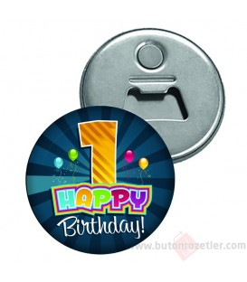 Happy Birthday Magnet Açacak